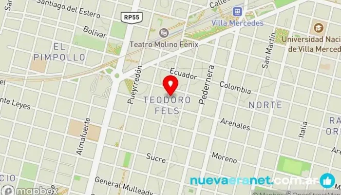 mapa de Tanah Host - Guest House Hotel, Hotel cápsula, Hotel de larga estancia, Alojamiento con servicio en Villa Mercedes