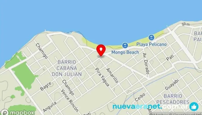 mapa de Tatá Lodge - Paso de la Patria Alojamiento con servicio en Paso de la Patria
