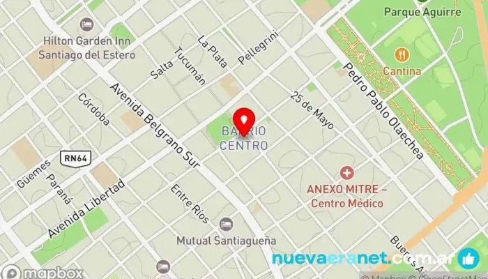 mapa de Telecom Argentina Proveedor de servicios de telecomunicaciones, Tienda de móviles en Santiago del Estero
