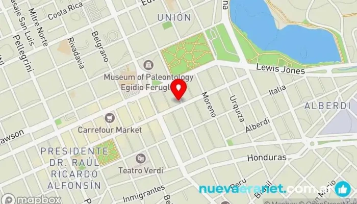 mapa de Tentaciones Panadería en Trelew