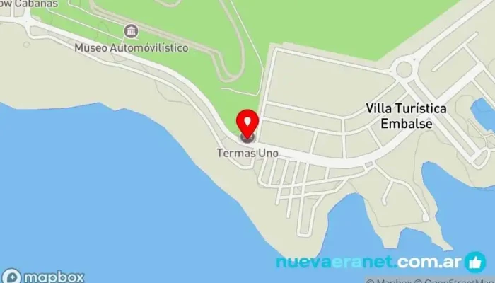 mapa de Termas Uno Hotel Hotel en Termas de Río Hondo