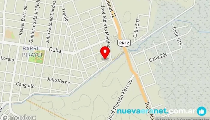 mapa de Terreno en Venta Urbanización en Corrientes