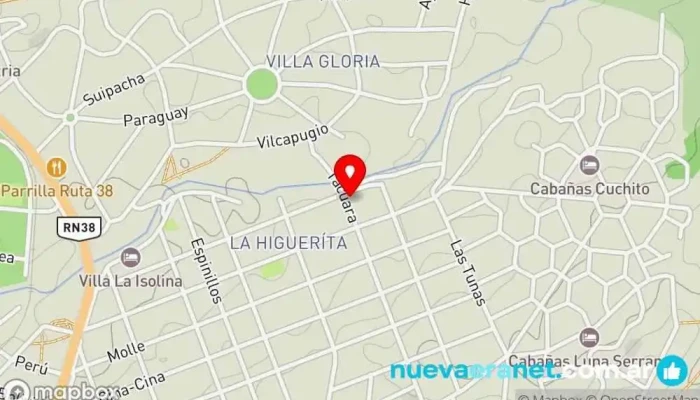 mapa de Terrenos Villa Giardino Urbanización en Villa Giardino