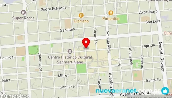 mapa de Textiles Argentinas Venta de Telas Mayor y Menor Tienda de telas en San Juan