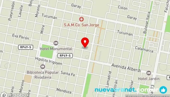mapa de Tiempo Libre Tienda de artículos de caza en San Jorge