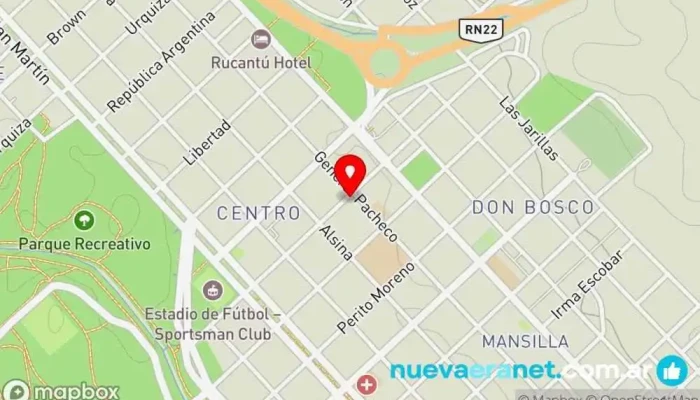 mapa de Tienda de dulces choele Tienda de golosinas en Choele-choel