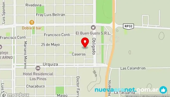 mapa de Todo Arte Artística Comercio en Villa Ocampo