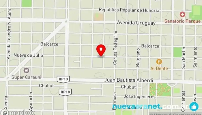 mapa de Todo Integral Panadería en Villa Angela
