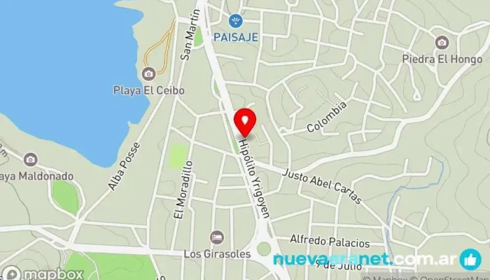 mapa de Tomas Perez Propiedades Agencia inmobiliaria en Embalse