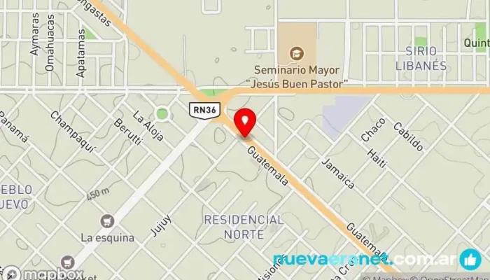 mapa de Triveca Rio Cuarto Cafetería en Río Cuarto
