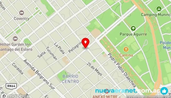 mapa de Ttantta Pastelería, Restaurante de desayunos, Cafetería, Restaurante en Santiago del Estero