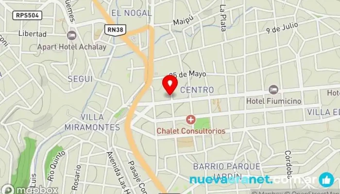 mapa de Tu lugar - Coffe & Brunch - LA FALDA Cafetería, Panadería, Bar, Cervecería artesanal en La Falda