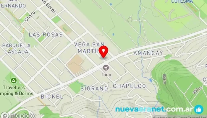 mapa de Unser Traum Vega Cafetería en San Martín de los Andes