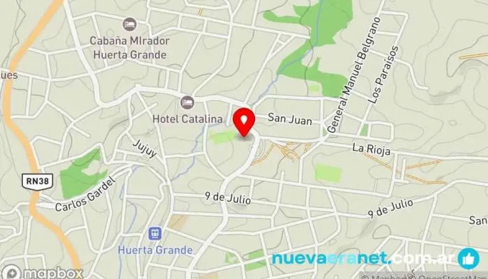 mapa de UTEDYC Colonia Huerta Grande Sindicato en Huerta Grande