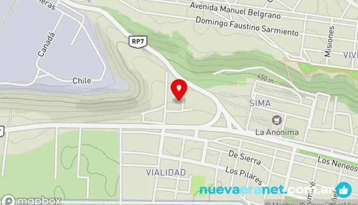 mapa de Vaca Muerta YPF Parque en Añelo