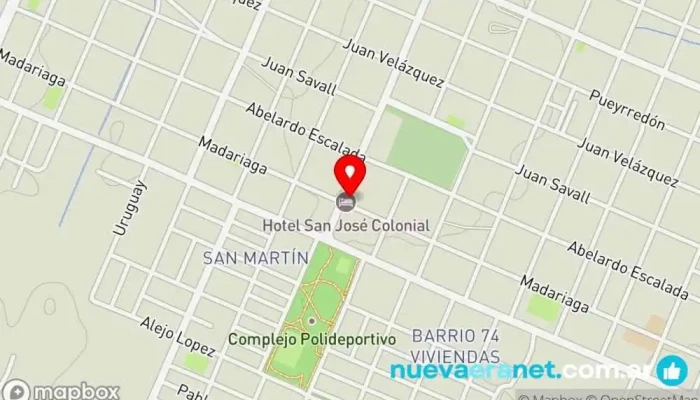mapa de Valentina Clot Tienda de ropa en Santo Tomé
