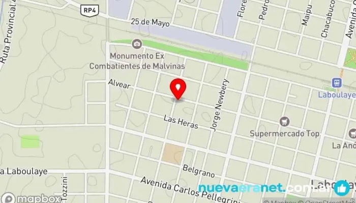 mapa de Veterinarios la Yunta Cuidados veterinarios en Laboulaye