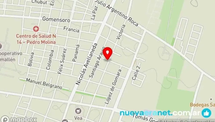 mapa de VIA CANELL PANIFICADOS Panadería mayorista, Panadería en Villa Nueva
