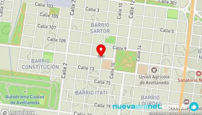 mapa de Vicen Pan Panadería en Avellaneda