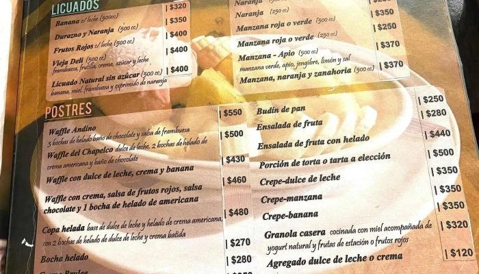 Vieja Deli -  Carta - San Martín de los Andes