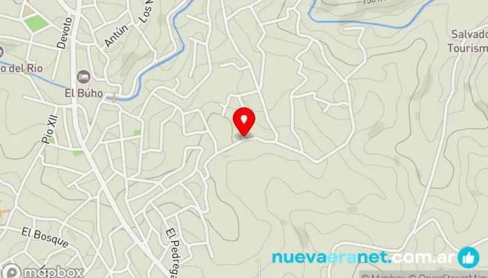 mapa de Villa El Rosal Sociedad de viviendas en Agua de Oro