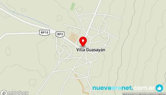 mapa de Villa Guasayán  en Villa Guasayán