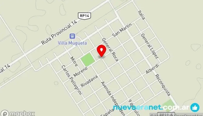 mapa de Villa Mugueta  en Villa Mugueta