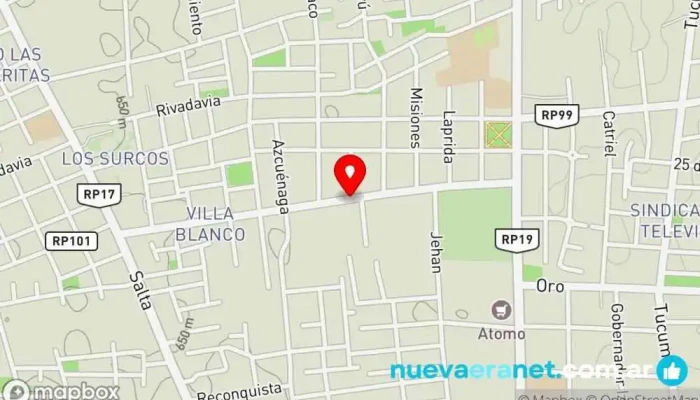 mapa de Villa Ramos Chaco 1648 Chimbas Casa de apuestas en Chimbas