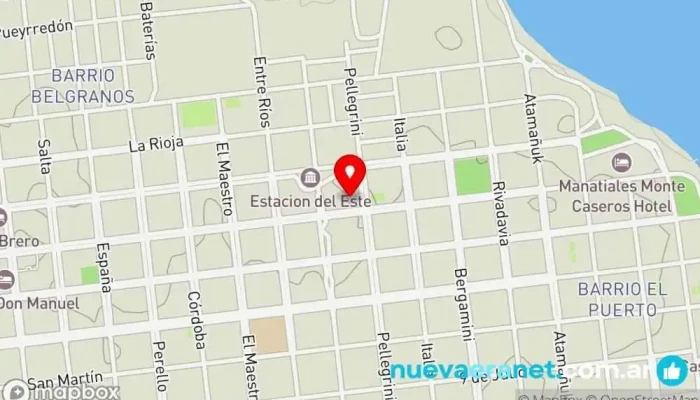 mapa de Zandona Propiedades Agencia inmobiliaria en Monte Caseros