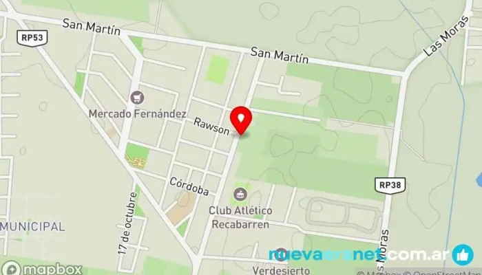 mapa de Zondasj Alojamiento en Villa Basilio Nievas